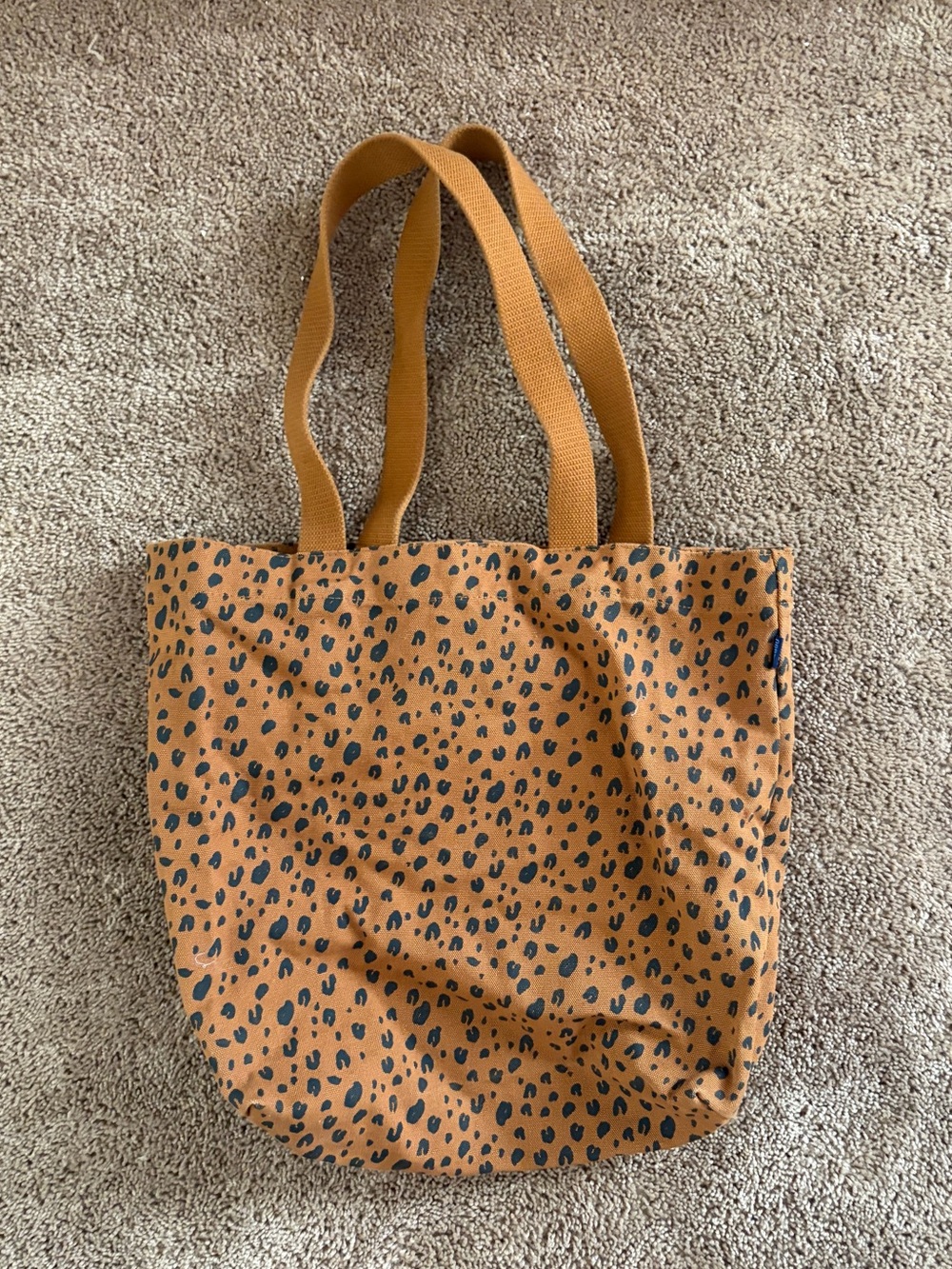 BAGGU Leopard Print Tote in Brown and Black